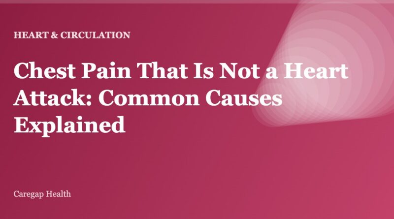 Chest Pain That Is Not a Heart Attack: Common Causes Explained